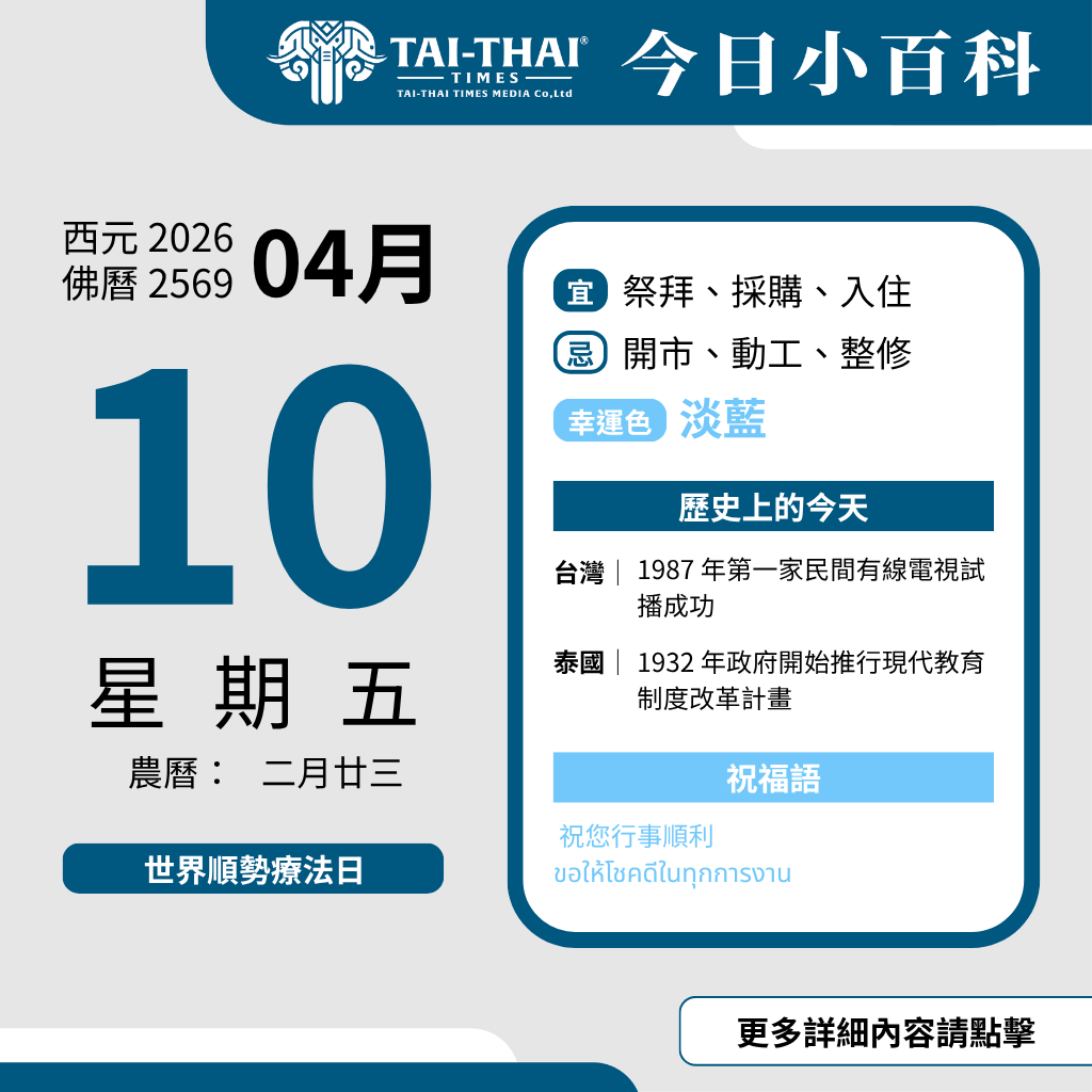 2026年4月10日 星期五