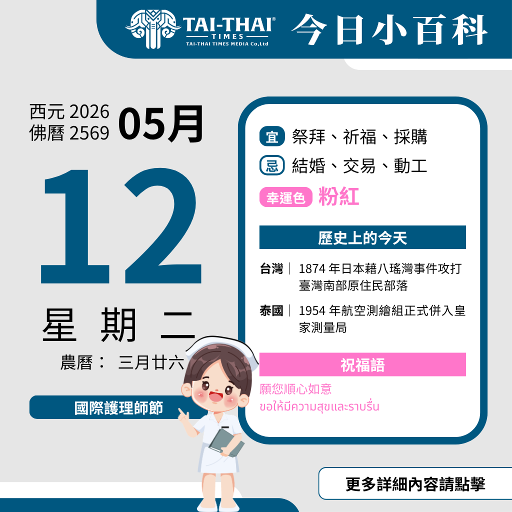 2026 年 05 月 12 日 星期二